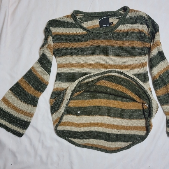 Harlow Small Knit Slouchy Striped Sweater - Picture 3 of 14